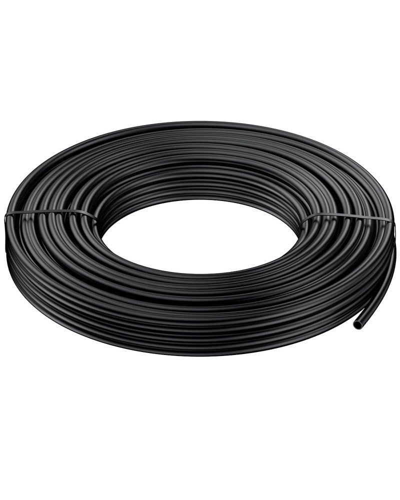 Pawfly 25 ft. 1/4" Drip Irrigation Tubing, Blank PE Distribution Tubing for Drip Irrigation System, Black Polyethylene Drip Line, Drip Irrigation Hose Roll for Garden Watering - Image 1